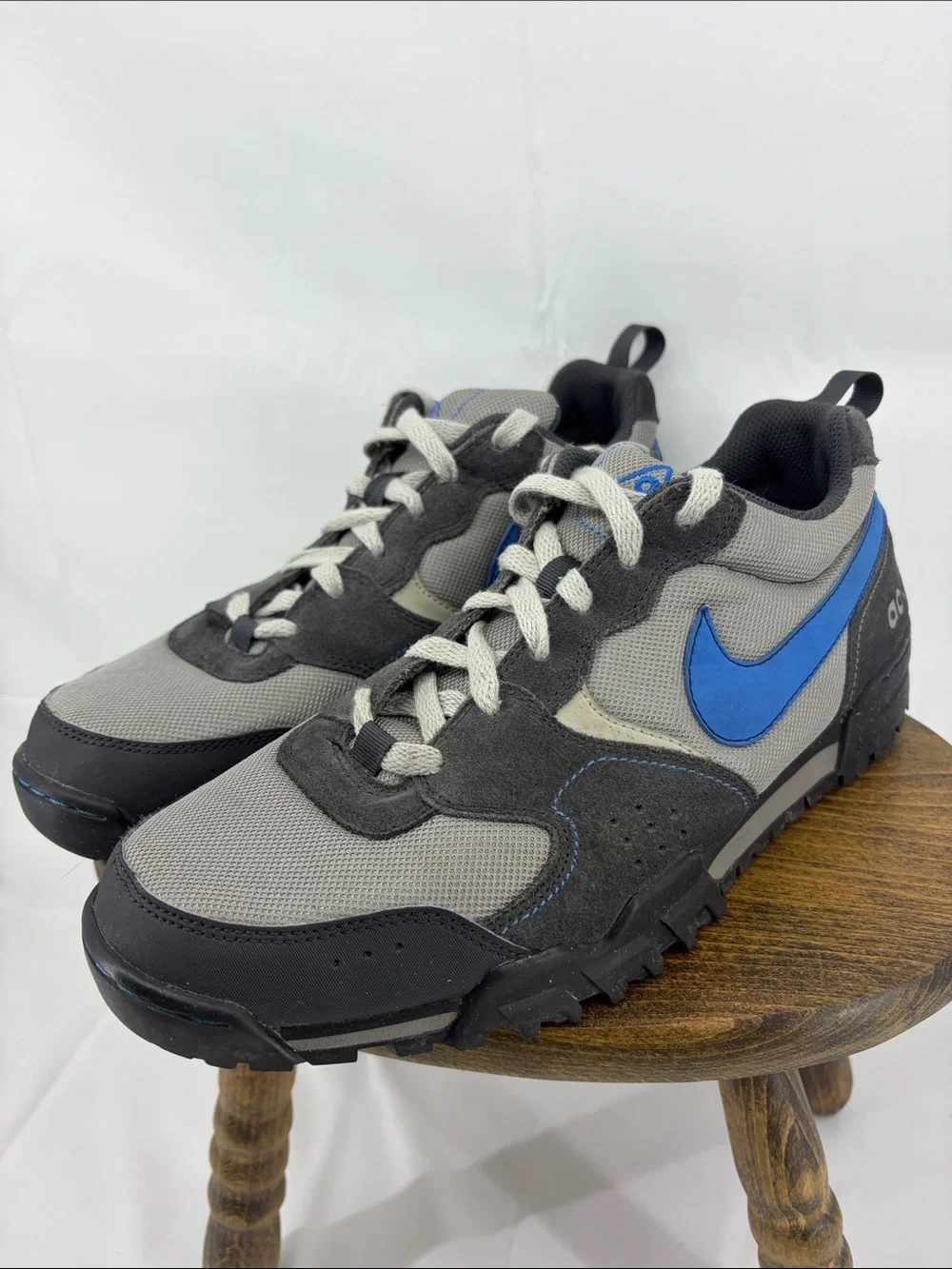 Nike Mens ACG Pyroclast Dark Shadow Italy Blue Trail Hiking Running Shoes, 9